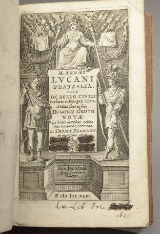 null LUCAIN, Annaei Lucani Pharsalia. Amsterodami, Apud Joannem Blaeuw, 1643.

In-16....