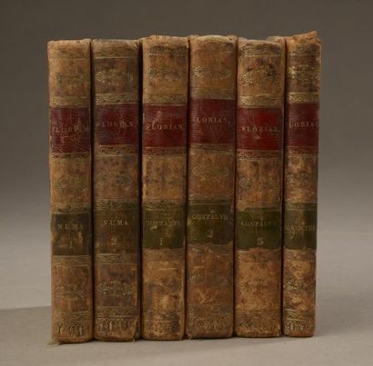 FLORIAN. Set of three works in six volumes...