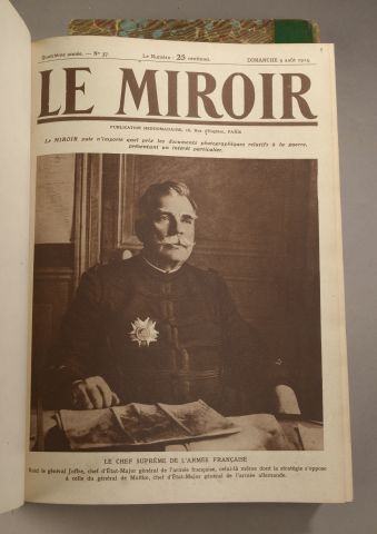 null [JOURNAL] Le Miroir. Ensemble de 285 numéros couvrant la 1ère guerre mondiale...