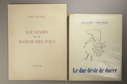 null ELUARD (Paul) CHAGALL (Marc). Le dur désir de durer. Paris, Bordas, 1950. 

In-4...