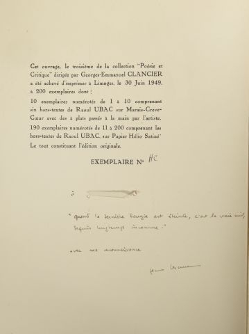 null PONS (Jean) ESTIENNE (Charles). Rose of the insult. Paris, chez Jean Pons, 1952.



In-folio...