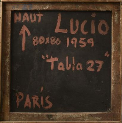  Lucio MUÑOZ (1929-1998). 
« Tabla 27 ». 
Technique mixte sur panneau, signée,...