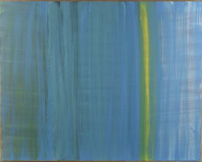 null Florence MUS (born in 1966).

Abstraction in blue and yellow tones.

Oil on...
