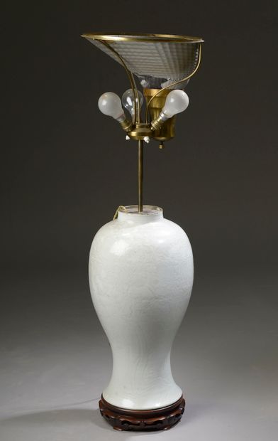CHINE - XVIIIe siècle.

Grand vase balustre...