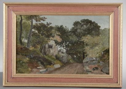 null Théodore Narcisse CHAUVEL (1831-1910).

Paysage de sous-bois.

Huile sur toile...