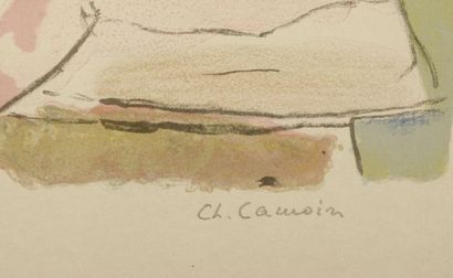 null Charles CAMOIN (1879-1969).

Jeune femme au chapeau, Nature morte à la théière.

Deux...