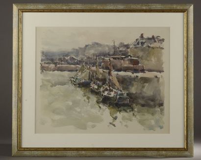 null Hermann Edouard WAGNER (1894-1963).

Le port.

Aquarelle signée en bas à droite.

Haut....