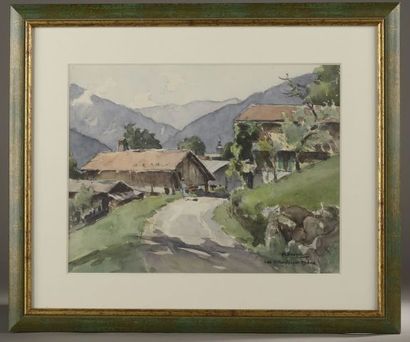 null Henry BOUVRIE (1896-?).

Les-Villards-sur-Thône.

Aquarelle signée et située...