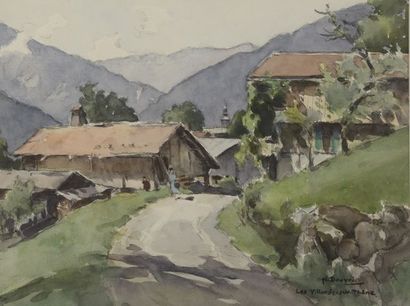 null Henry BOUVRIE (1896-?).

Les-Villards-sur-Thône.

Aquarelle signée et située...