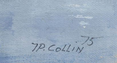 null J.P. COLLIN (XXe siècle).

Port de Méditerranée. 

Huile sur toile signée et...
