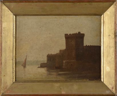 null 
Joseph SUCHET (1824-1896).




Port of Marseille.




Oil on cardboard signed...