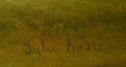 null 
Jules ANDRÉ (1807-1869).




Paysage de campagne.




Huile sur toile signée...
