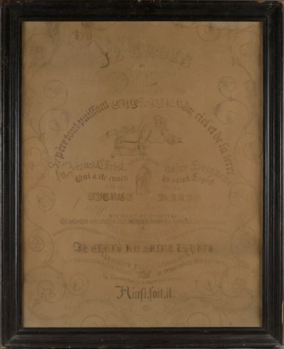 null 
Merle.F.de TREVOUX.




Credo "Je crois en Dieu le père tout puissant, etc."




Encre...