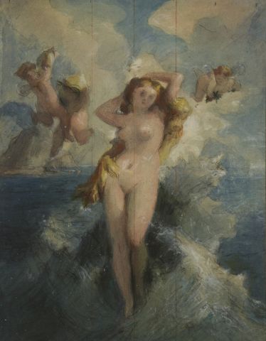 null School of the XIXth century.

The Birth of Venus and Bathers.

Mixed technique.

Height...