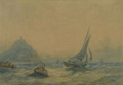 null Robert Malcolm LLOYD (1859-1907).

"Off St Michael's Mount" and "Squally Weather...