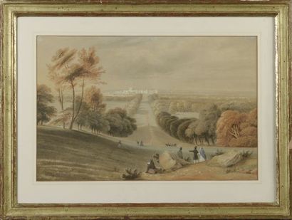 null Copley FIELDING (Sowerby 1787 - Worthing 1855). 

"Windsor Castle from Windsor...