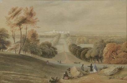 null Copley FIELDING (Sowerby 1787 - Worthing 1855). 

"Windsor Castle from Windsor...