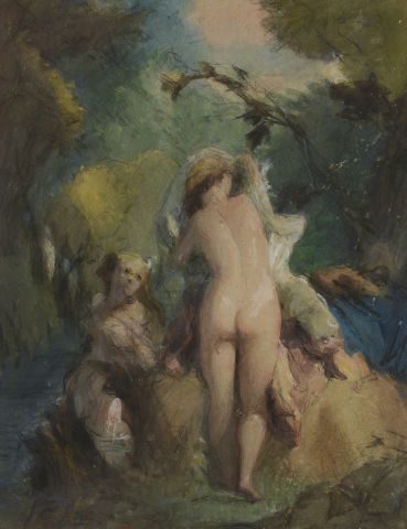 null School of the XIXth century.

The Birth of Venus and Bathers.

Mixed technique.

Height...