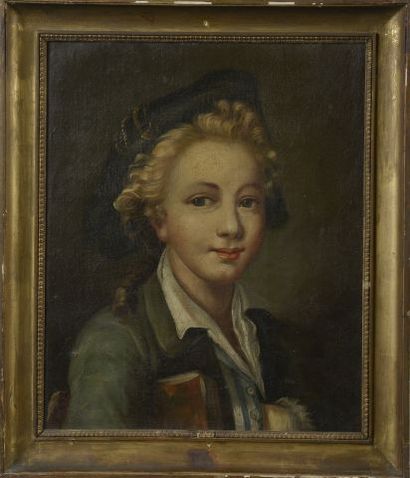 null Ecole française du XIXe siècle. 

Portrait de Louis XVII (?). 

Huile sur toile...