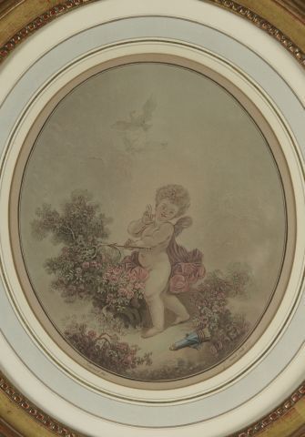 null Jean-François JANINET (1752-1814) d'après FRAGONARD. 

Paire de petites gravures...