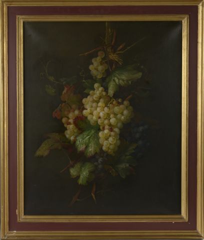 null *A. BRUN (XIXe-XXe siècle).

Raisins blancs et noirs.

Huile sur toile signée...