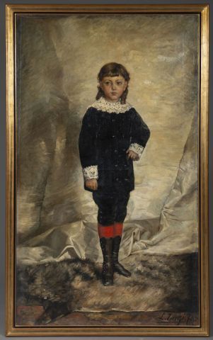 null Léon Louis Antoine TANZI (1846-1913).

Portrait d'un jeune enfant.

Huile sur...
