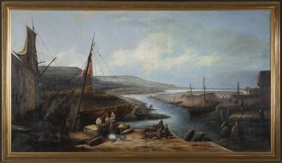 null Louis-Claude MALBRANCHE (1790-1838).

The return from fishing.

Oil on canvas...