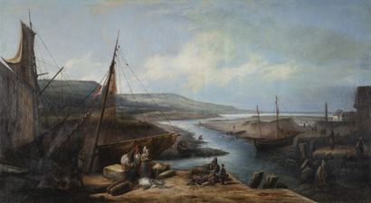 null Louis-Claude MALBRANCHE (1790-1838).

Le retour de pêche.

Huile sur toile...