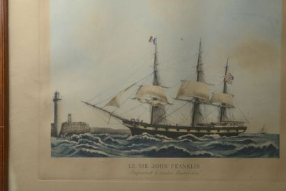 null *D'après DUTTON par DUNCAN.

"The Clipper ship Yorkshire 1100 tons".

Estampe...
