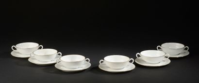 null 
CHASTAGNIER Cie, Limoges.




Part of a white porcelain service with the number...