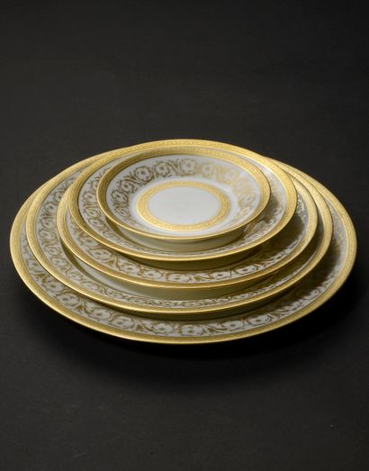 null 
CHASTAGNIER Cie, Limoges.




Part of a white porcelain service with the number...