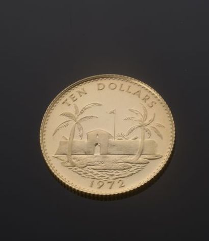 null 
Pièce en or de 10 Dollars au profil de la reine Elizabeth II, Commonwealth...