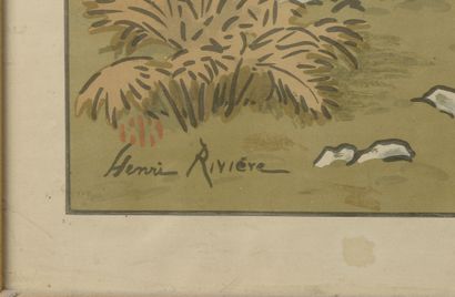 null Henri RIVIÈRE (1864-1951).

La Baie.

Planche n°1 (sur 16) de la série des Aspects...