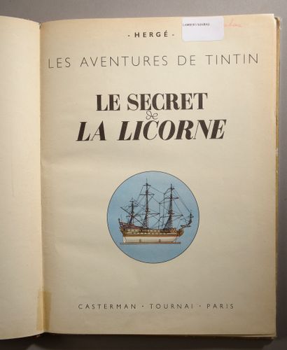 null HERGÉ. Les Aventures de Tintin - Le secret de la Licorne. Casterman, 1950.

Album...