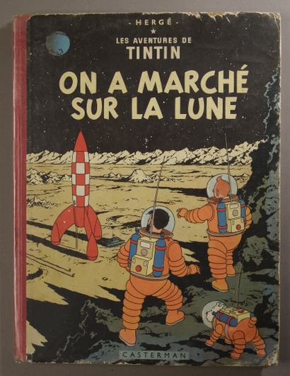 HERGÉ. Les Aventures de Tintin - On a marché...