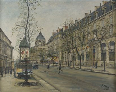 Pierre FARGE (1878-1947). 

Vue de Paris....