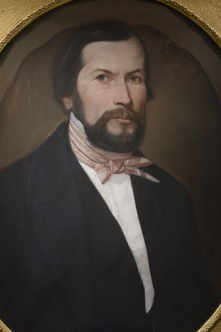 null Alphonse BOUSSETON (19th century). 

Portrait of a man with a parma bow tie.

Pastel...