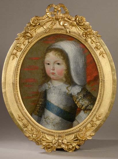 null Attribué à Charles (1604-1692) ou Henri (1603-1677) BEAUBRUN. Portrait de...