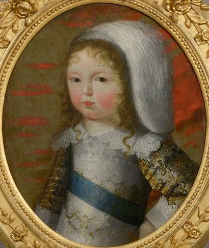 null Attribué à Charles (1604-1692) ou Henri (1603-1677) BEAUBRUN. Portrait de...