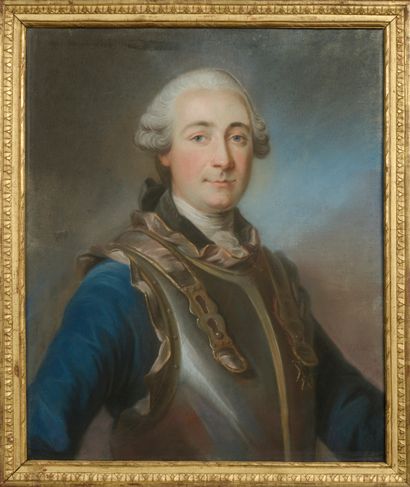 null École française du XVIIIe, entourage de Louis VIGÉE (1715-1767). Portrait...
