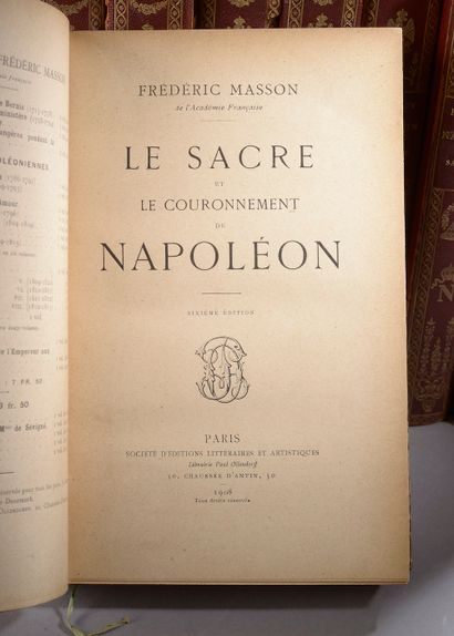 null MASSON (Frédéric).

Ensemble de 20 volumes concernant Napoléon, Joséphine et...