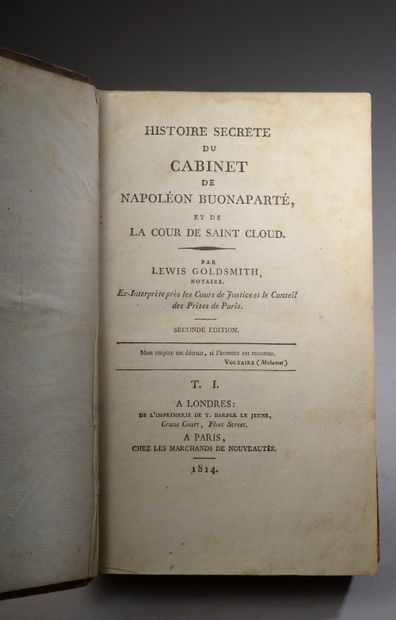 null GOLDSMITH (Lewis).

Histoire secrète du cabinet de Napoléon Buonaparté et de...