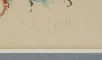 null Roger LERSY (1920-2004).

Abstract compositions.

Two lithographs, one signed...