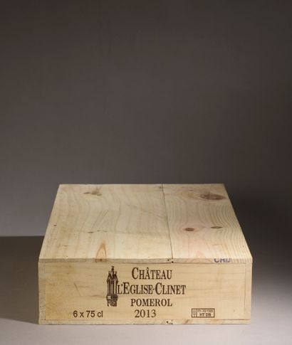 null 6 bouteilles Château L'ÉGLISE-CLINET, Pomerol 2013 caisse bois
