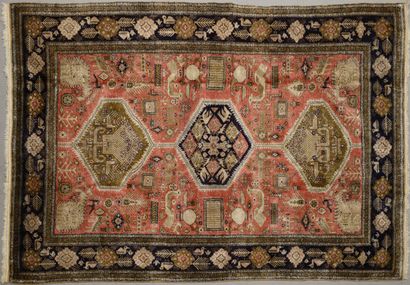 Fine Ghoum carpet in silk, with a density...