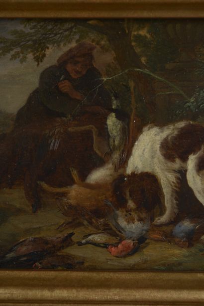 null Adriaen de GRYEF (Antwerp, 1670 - Brussels, 1715).

Return from hunting.

Panel.

Height...