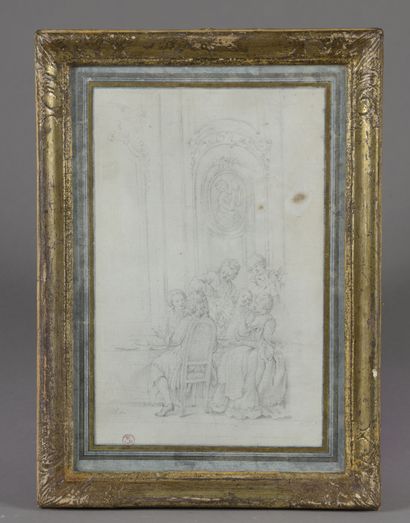 null Attributed to Nicolas COCHIN (Paris, 1688 - Paris, 1754).

The supper.

Pencil...