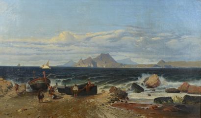 null Gaetano FASANOTTI (Milan, 1831 - Milan, 1882).

Return from Fishing in Italy...