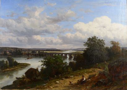 Léon FLEURY (Paris, 1804 - Paris, 1858).

Valley...