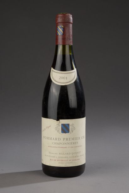 null 1 bouteille POMMARD "Chaponnière 1°cru", Billard-Gonnet 2001 (ela)